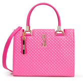 Bolsa Santa Lolla Metalassê Pink + Alça Dupla Transversal Ajustável e Removível