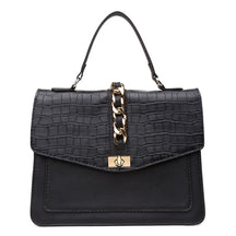 Bolsa Feminina Média Paris Black Croco Preto