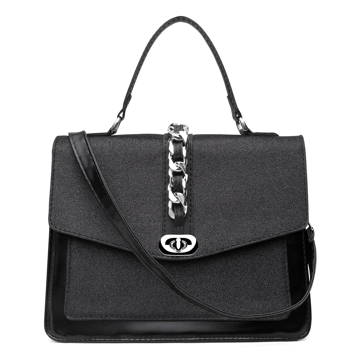 Bolsa Feminina Média Paris Charme Preto