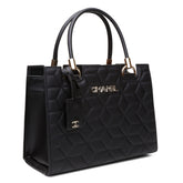 Bolsa Chanel Preto + Alça Dupla Transversal Ajustável e Removível