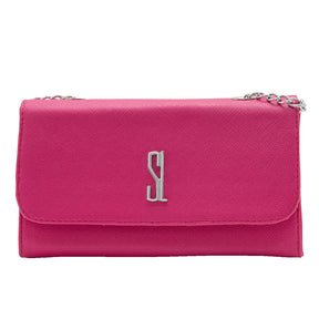 Bolsa Mid Santa Lolla Pink Alça Transversal Corrente